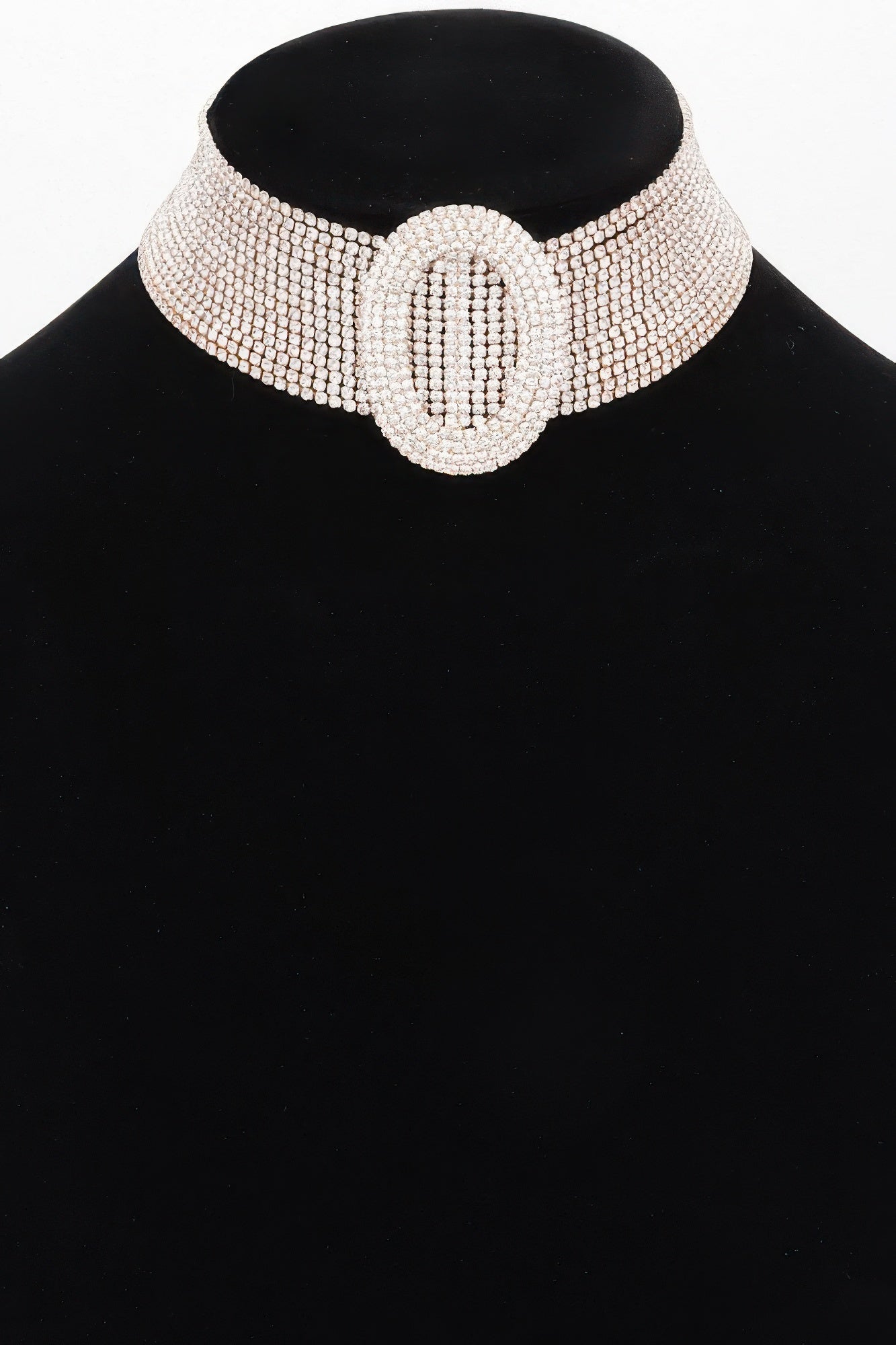 Collier ras de cou en strass