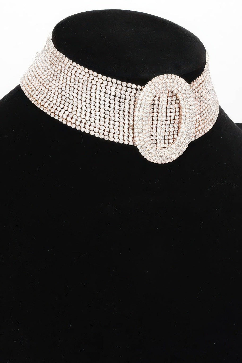 Collier ras de cou en strass