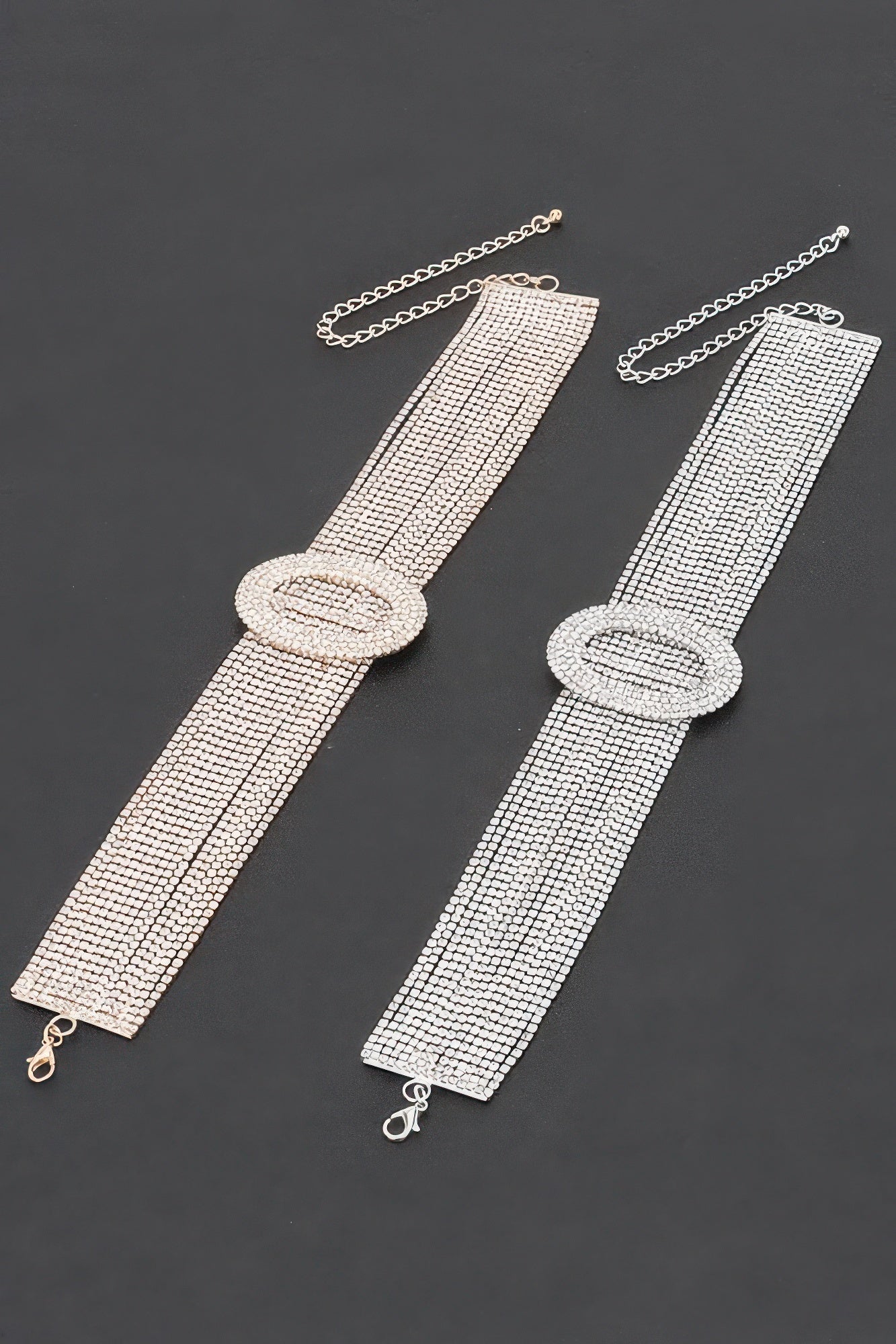 Collier ras de cou en strass