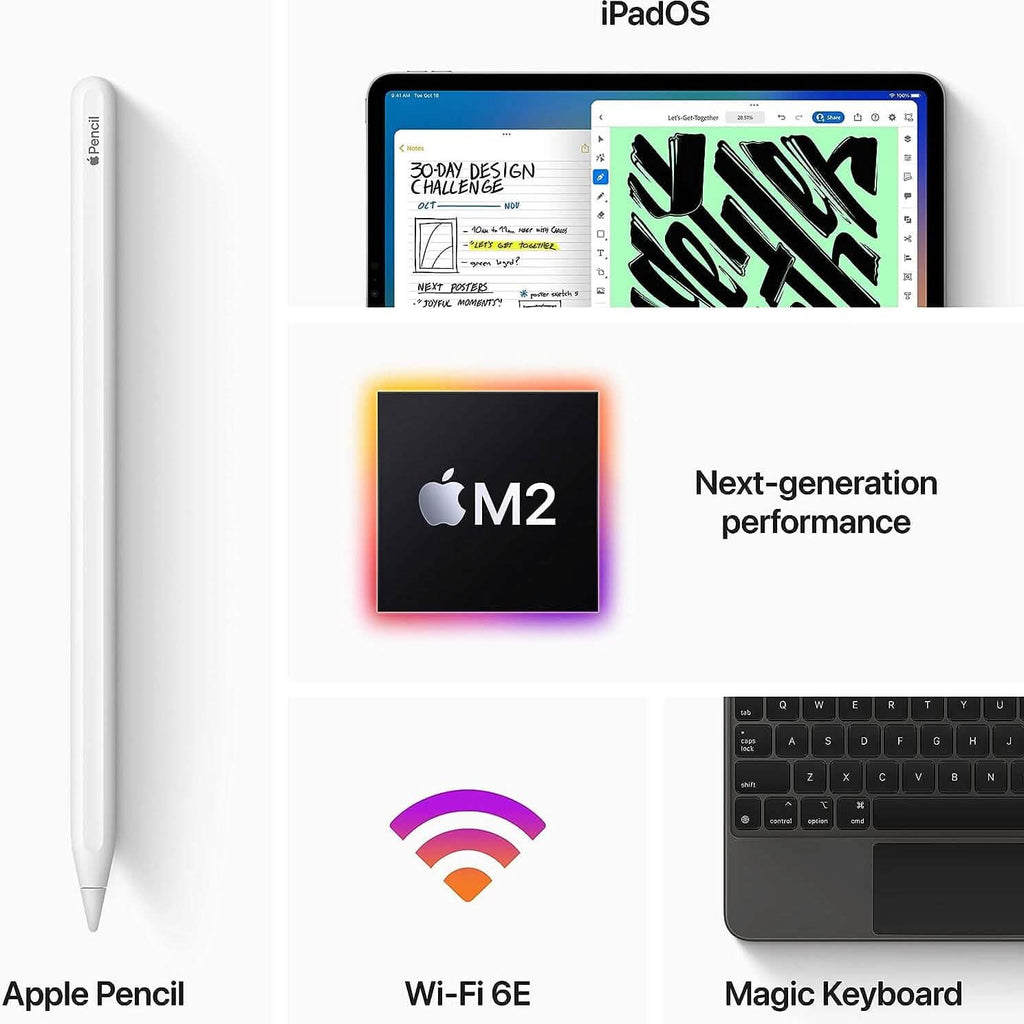 Apple iPad Pro 2022 (11 pouces, Wi-Fi, 128 Go) - Gris sidéral (Reconditionné)