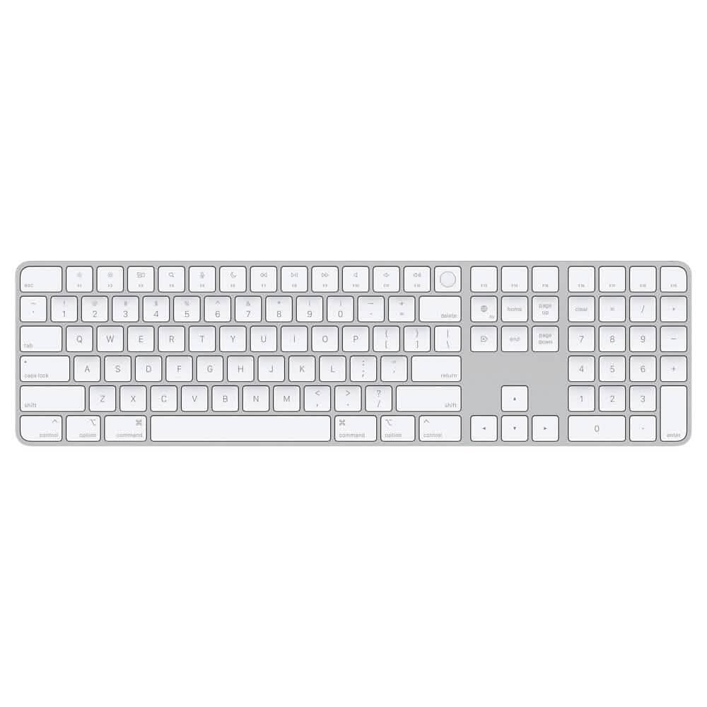 Apple Magic Keyboard avec Touch ID et pavé numérique - Anglais (États-Unis) - Touches blanches