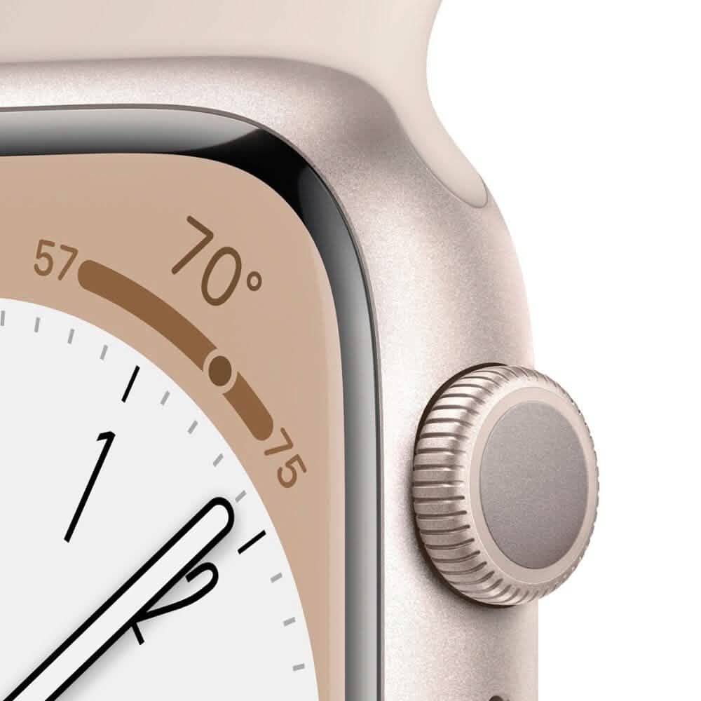 Apple Watch Series 8 (GPS) Boîtier en aluminium 41 mm avec bracelet sport - Taille S/M (Reconditionnée)