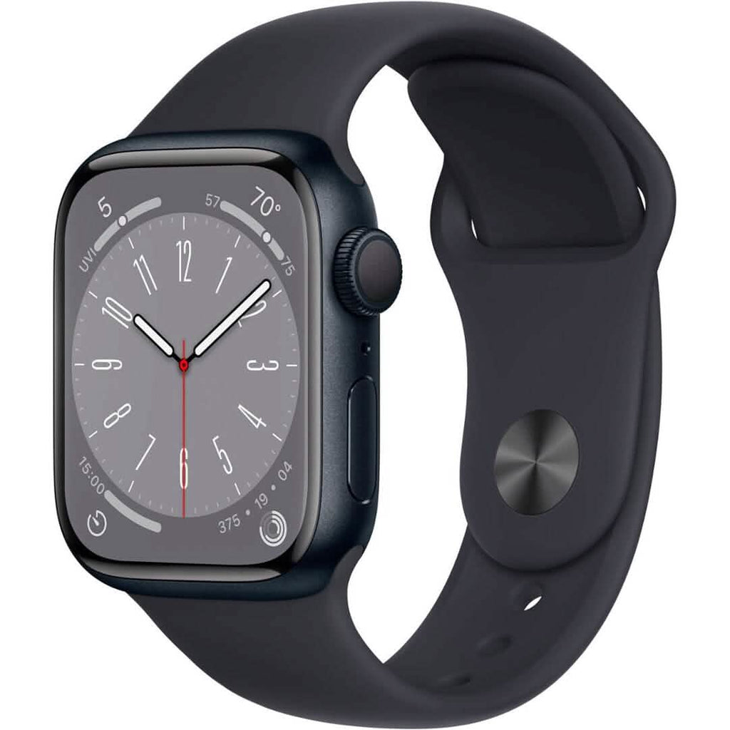 Apple Watch Series 8 (GPS) Boîtier en aluminium 41 mm avec bracelet sport - Taille S/M (Reconditionnée)
