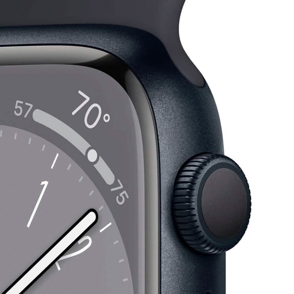 Apple Watch Series 8 (GPS) Boîtier en aluminium 41 mm avec bracelet sport - Taille S/M (Reconditionnée)