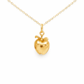 Collier Pendentif Petite Pomme - Bijoux Remplis d'Or 14k - Collier Fait Main - Cadeau pour Professeur