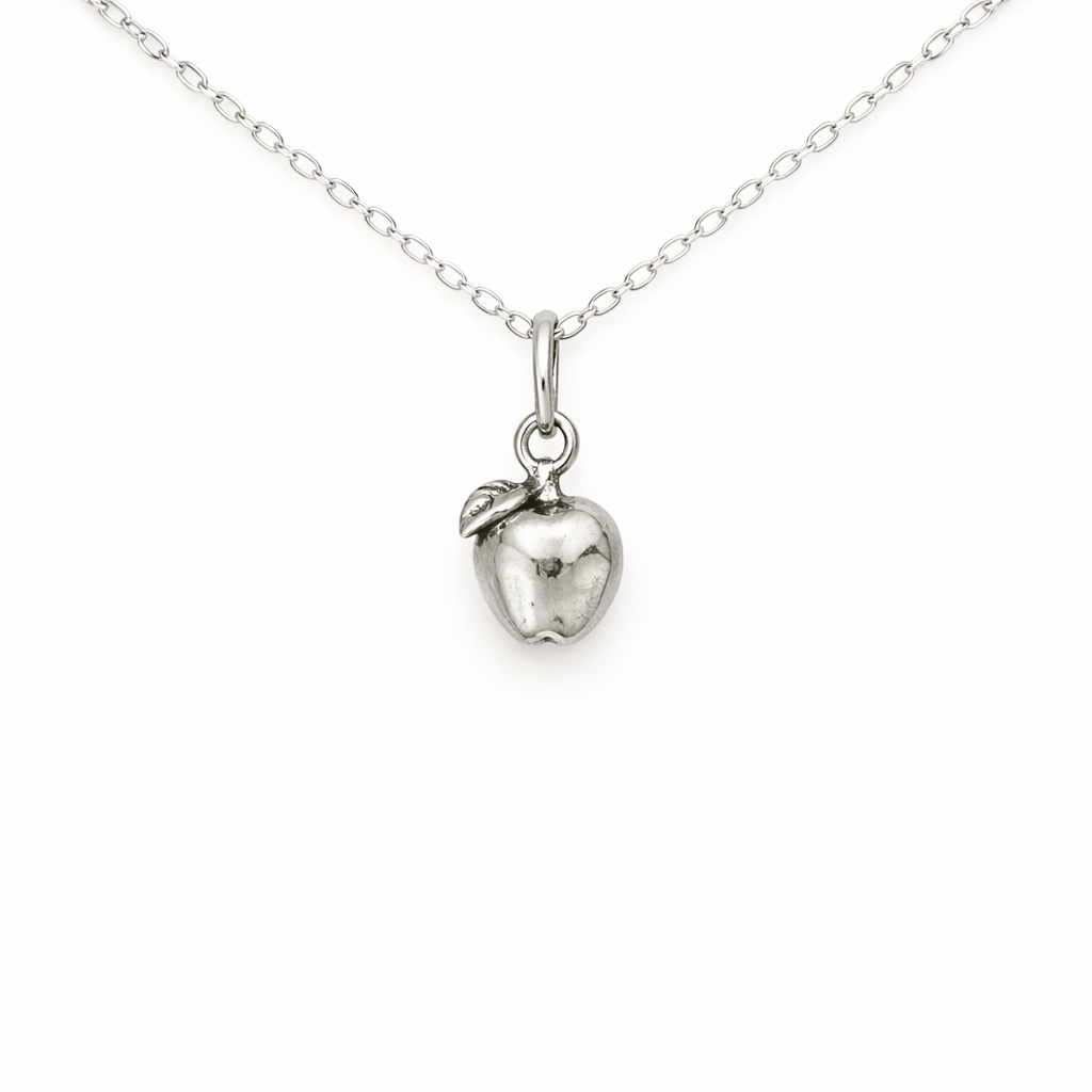 Pendentif minuscule Pomme - Collier en argent sterling