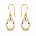April Birthstone Crystal 14k Gold Filled Earrings