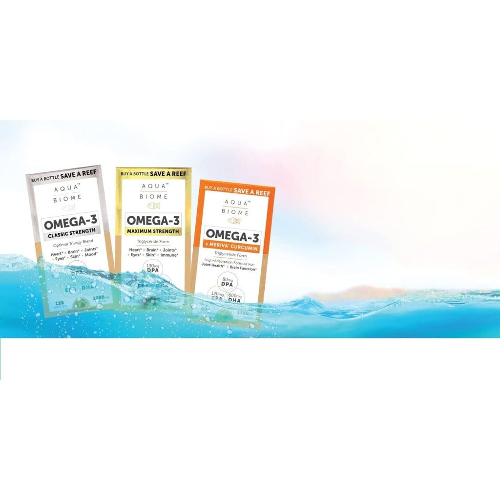 Aqua Biome - Oméga-3 sous forme de triglycérides, force classique 2000 mg. - 120 Gélules