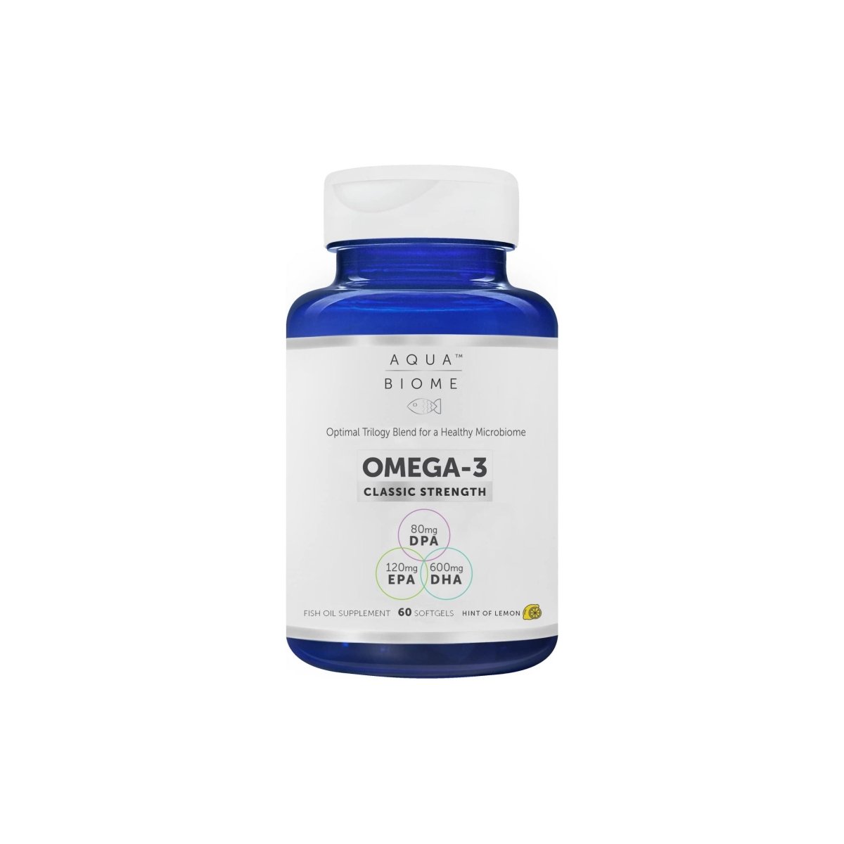 Aqua Biome - Oméga-3 sous forme de triglycérides, force classique 2000 mg. - 120 Gélules