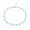 Bracelet à superposer en aigue-marine