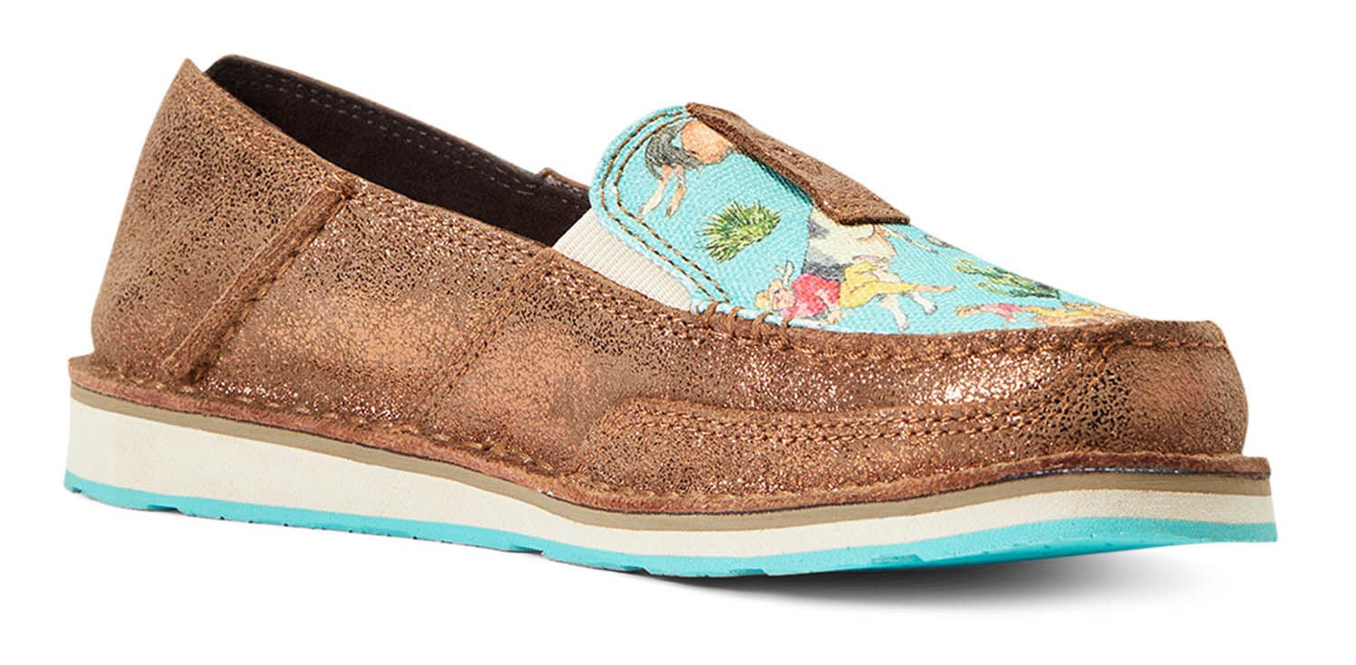 Chaussures à enfiler Ariat Cruiser pour femme – Mocassins décontractés et légers à bout mocassin pour un usage quotidien