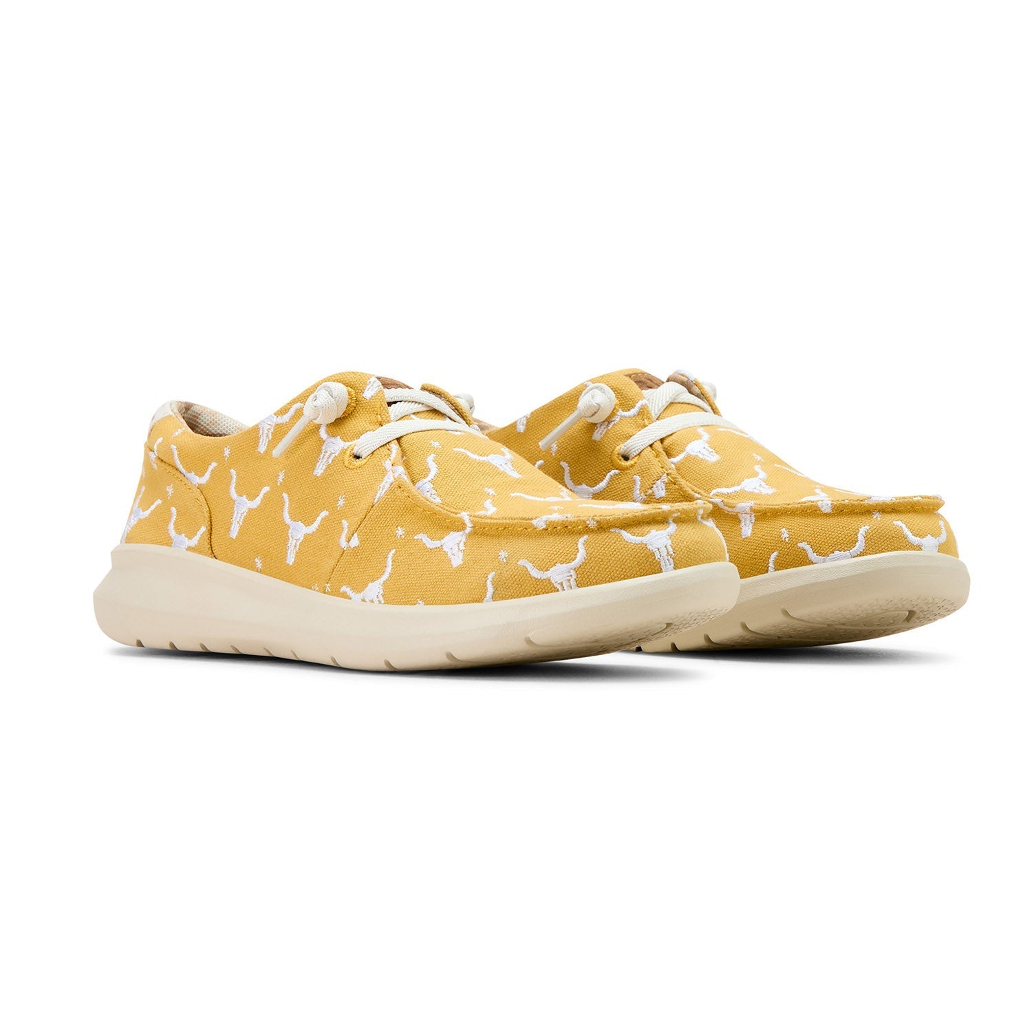 Chaussures à enfiler décontractées Ariat Hilo pour femme avec lacets sans nœuds – Confortables pour le quotidien