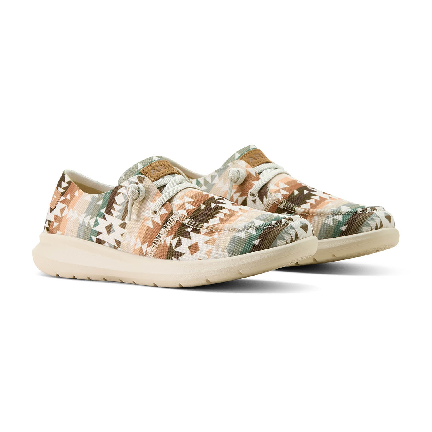 Chaussures à enfiler décontractées Ariat Hilo pour femme avec lacets sans nœuds – Confortables pour le quotidien
