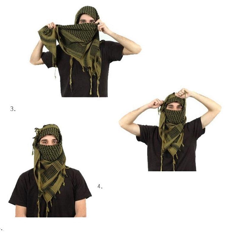 Keffieh militaire tactique Shemagh écharpe arabe Châle Cache-cou Foulard Coton Foulards d'hiver Shemagh militaire Armée du désert Keffieh écharpe arabe Châle Cache-cou Foulard Shemagh militaire tactique Keffieh du désert Tête Cou