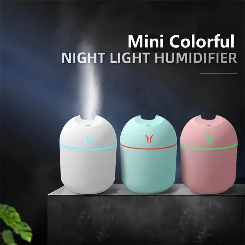 Diffuseur d'arômes et humidificateur à brume froide et veilleuse