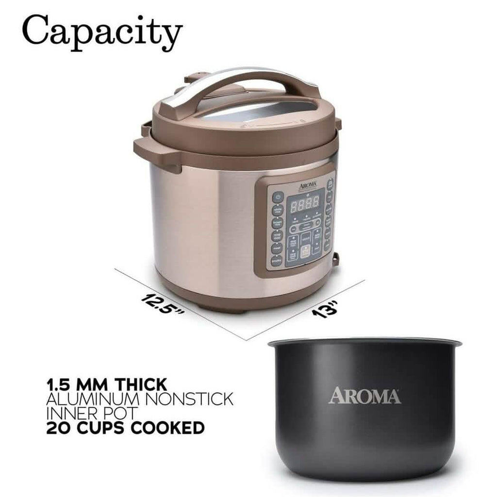 Autocuiseur numérique professionnel Aroma Housewares MTC-8016 de 6 pintes