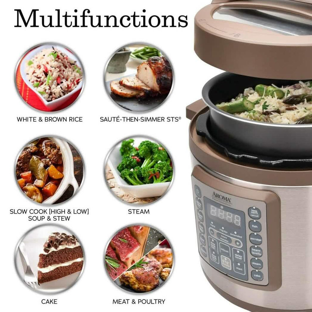 Autocuiseur numérique professionnel Aroma Housewares MTC-8016 de 6 pintes