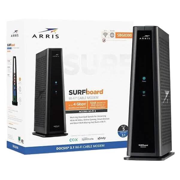 Routeur Wi-Fi et modem câble Arris SURFboard SBG8300 DOCSIS 3.1 (reconditionné)
