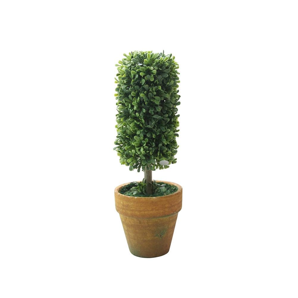 Artificiel 1 Pc Coeur Étoile Rond en Pot Décor Bonsaï Ornement Maison Jardin Mariage Fête Décoration Maison