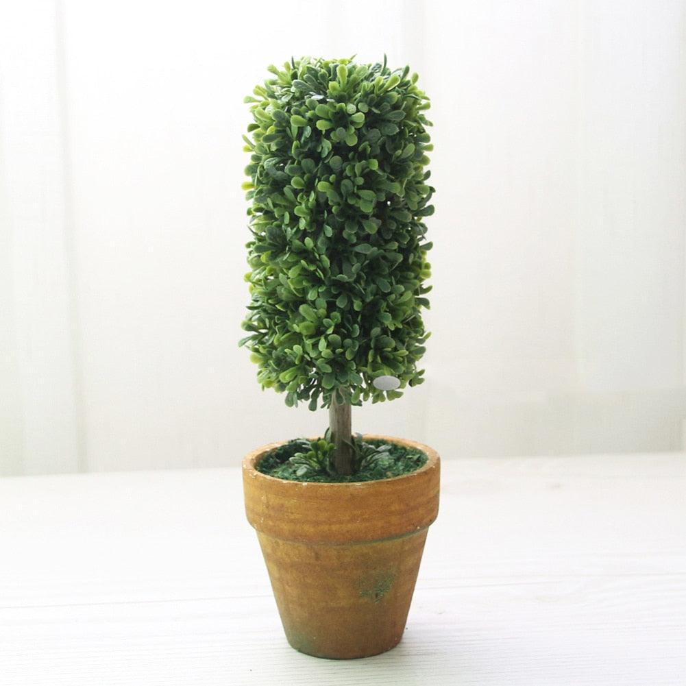 Artificiel 1 Pc Coeur Étoile Rond en Pot Décor Bonsaï Ornement Maison Jardin Mariage Fête Décoration Maison