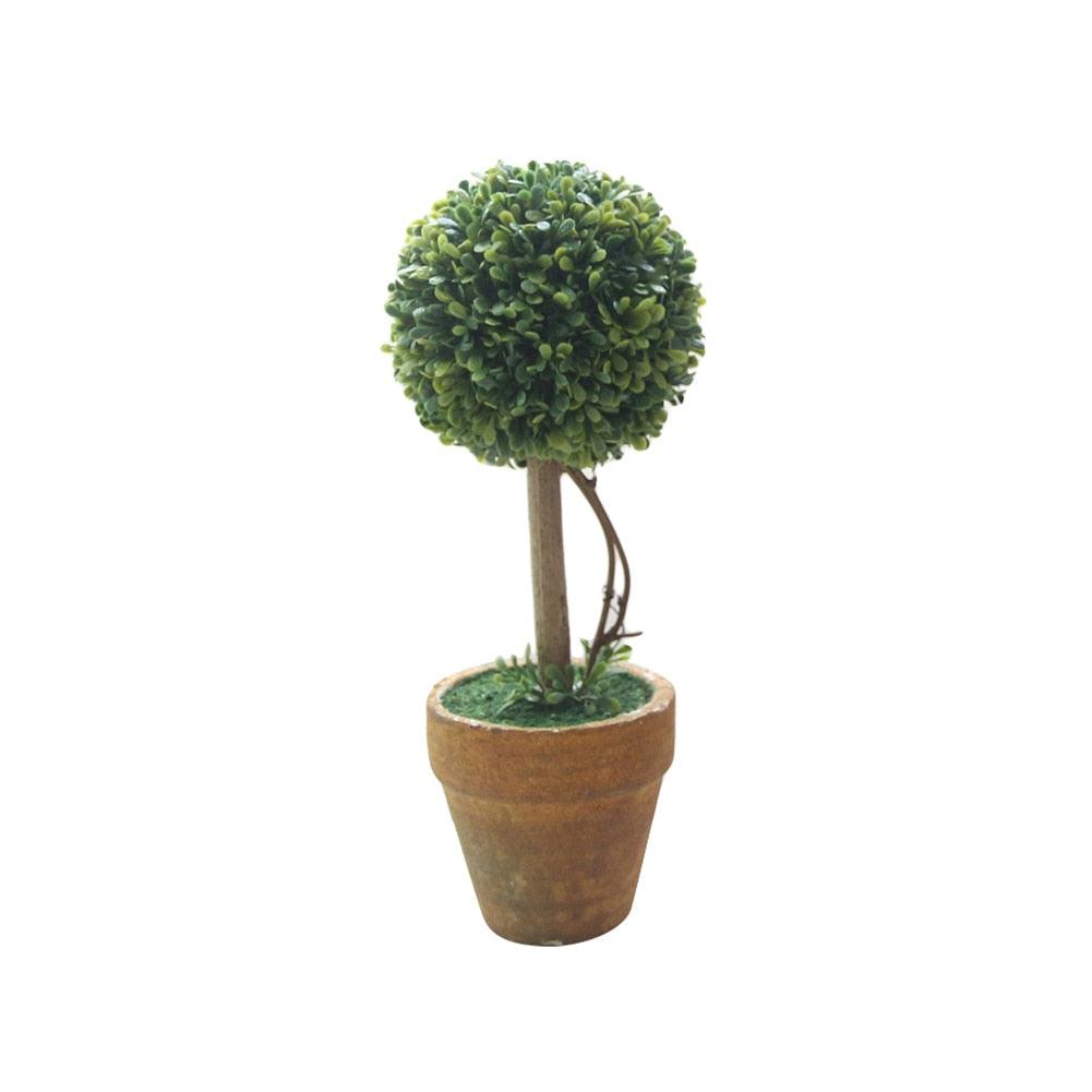 Artificiel 1 Pc Coeur Étoile Rond en Pot Décor Bonsaï Ornement Maison Jardin Mariage Fête Décoration Maison
