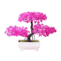 Faux bonsaï, plante artificielle en pot pour la décoration de la maison, de la chambre, du jardin, des étagères ou comme ornement de bureau. Fleur artificielle en pot pour la décoration intérieure.