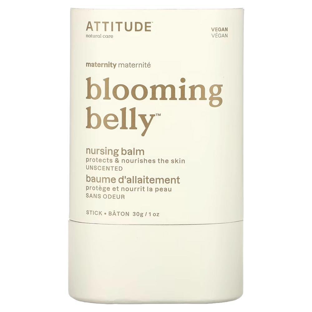 ATTITUDE - Baume d'allaitement non parfumé « Blooming Belly » (1 oz)