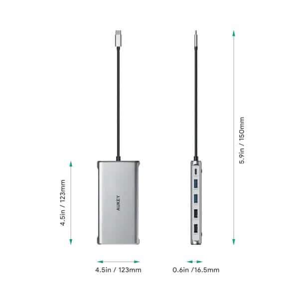 Concentrateur USB-C 12-en-1 Aukey