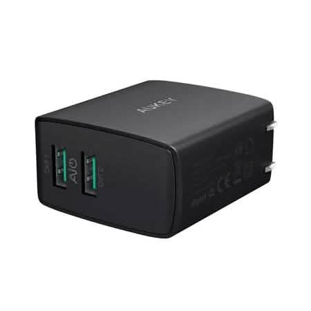 Chargeur mural Aukey AMP double port USB 4.8A