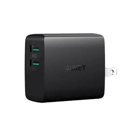 Chargeur mural Aukey AMP double port USB 4.8A