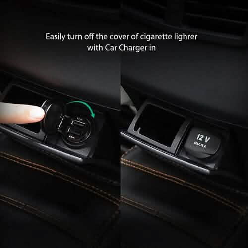 Chargeur de voiture double port Aukey Universal True AiPOWER 24W 4.8A (reconditionné)