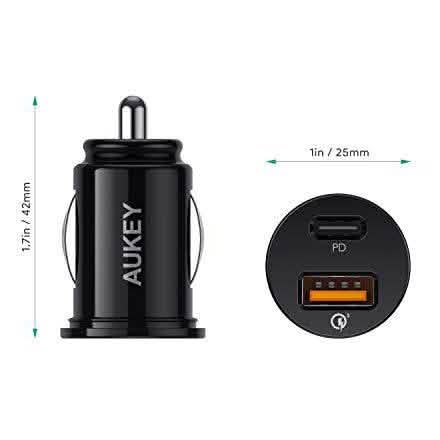 Chargeur de Voiture USB C AUKEY
