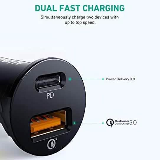 Chargeur de Voiture USB C AUKEY