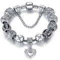Bracelet avec Breloque Cœur en Cristal Autrichien