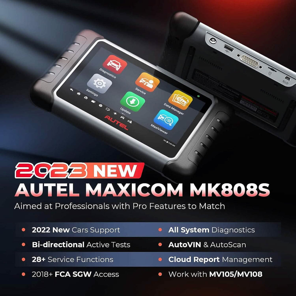 Outil d'analyse bidirectionnel Autel MaxiCOM MK808S (Reconditionné)