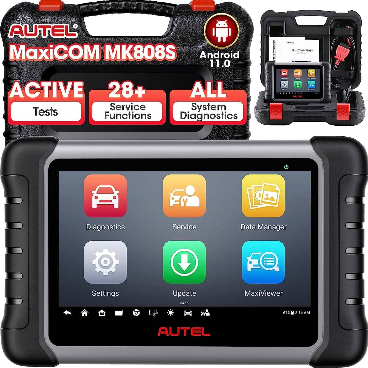 Outil d'analyse bidirectionnel Autel MaxiCOM MK808S (Reconditionné)