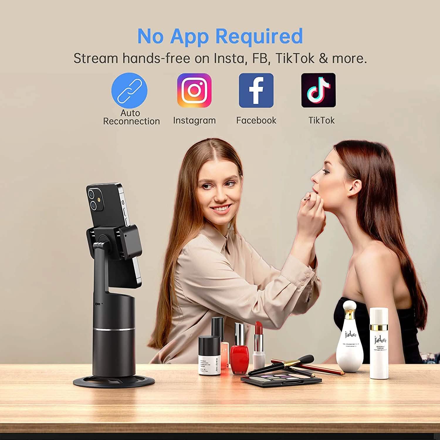 Support de téléphone à suivi facial automatique