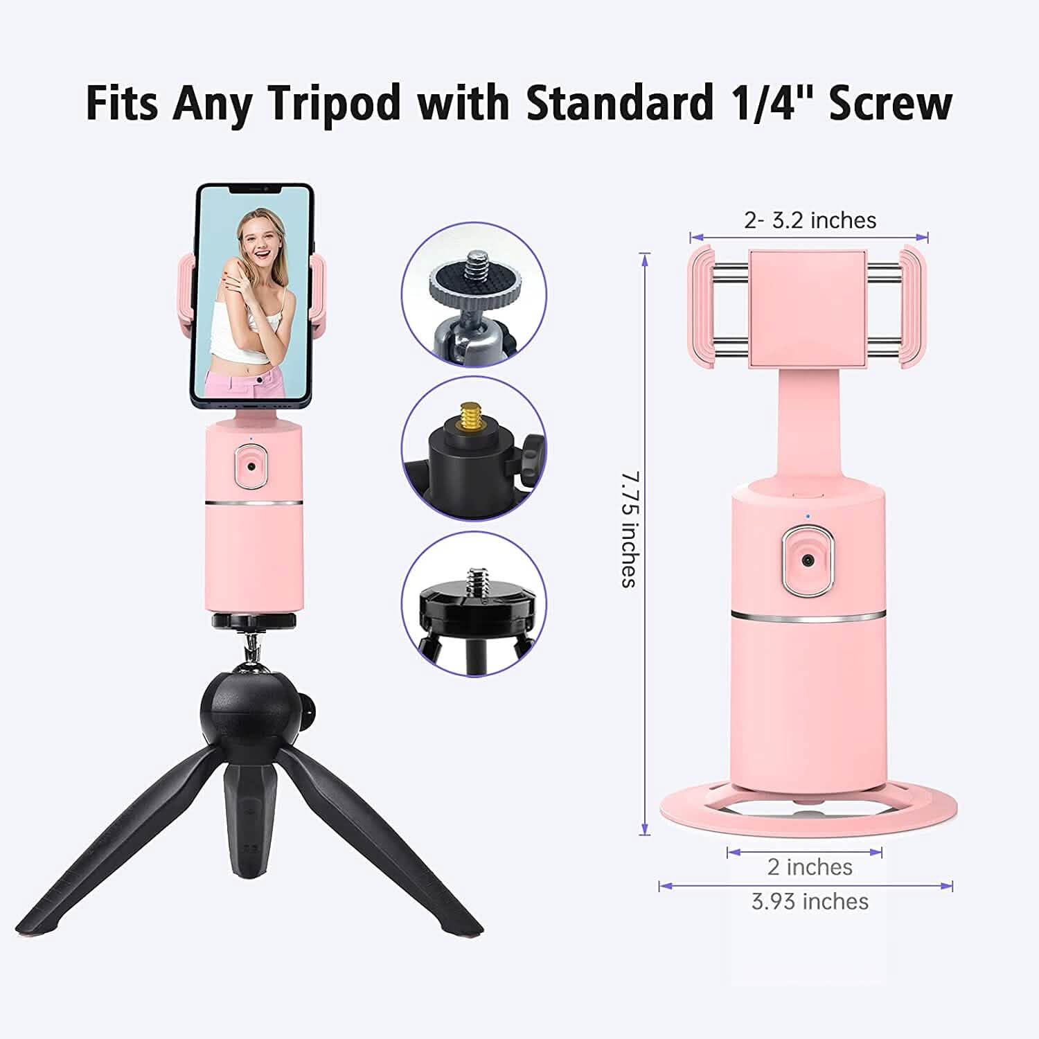 Support de téléphone à suivi facial automatique