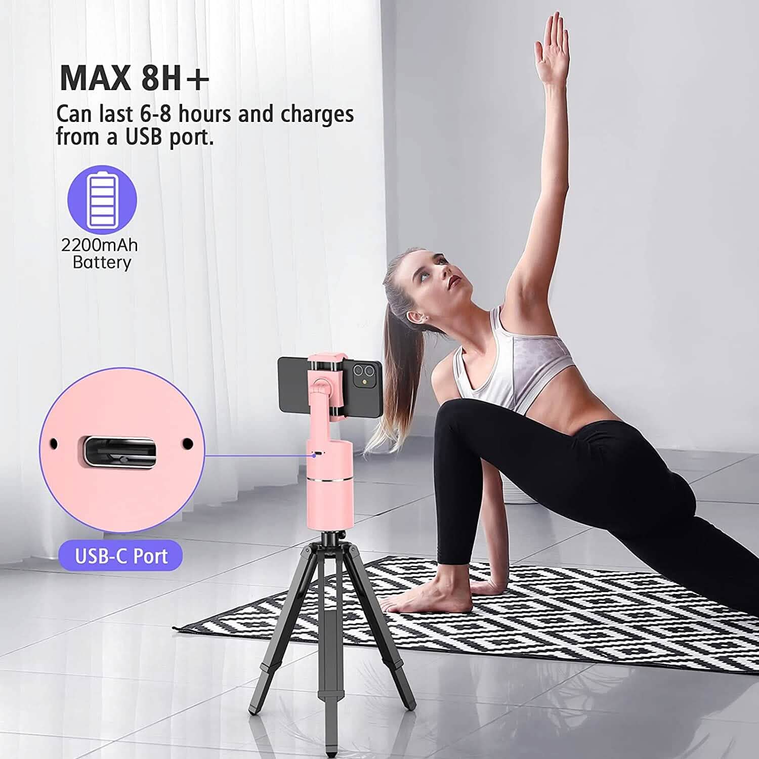 Support de téléphone à suivi facial automatique