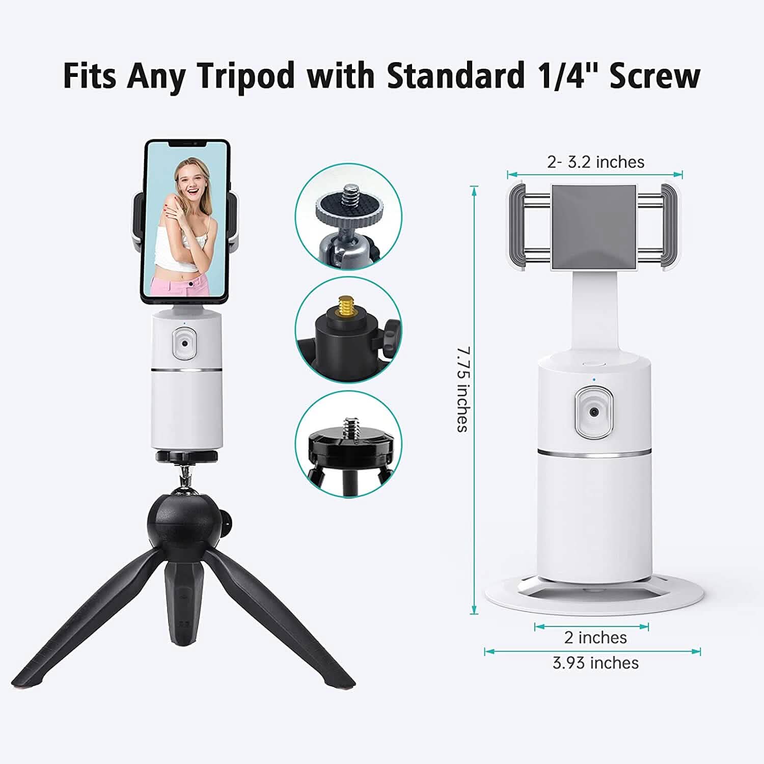 Support de téléphone à suivi facial automatique