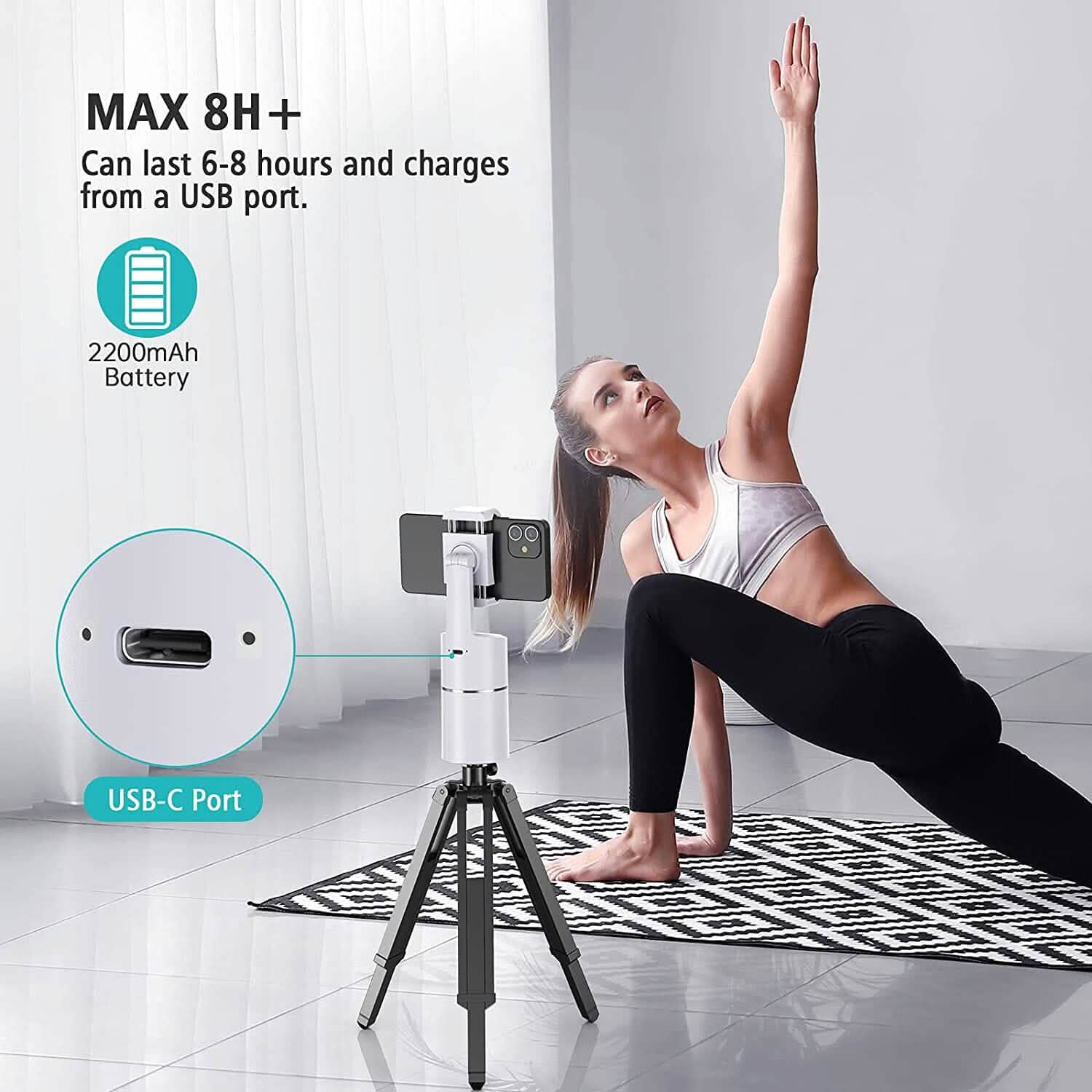 Support de téléphone à suivi facial automatique