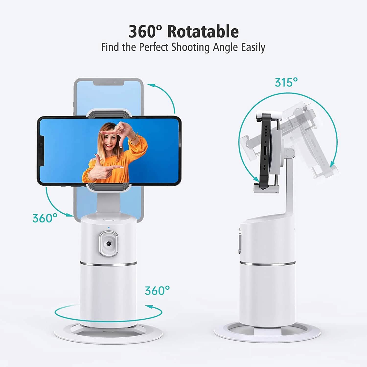Support de téléphone à suivi facial automatique