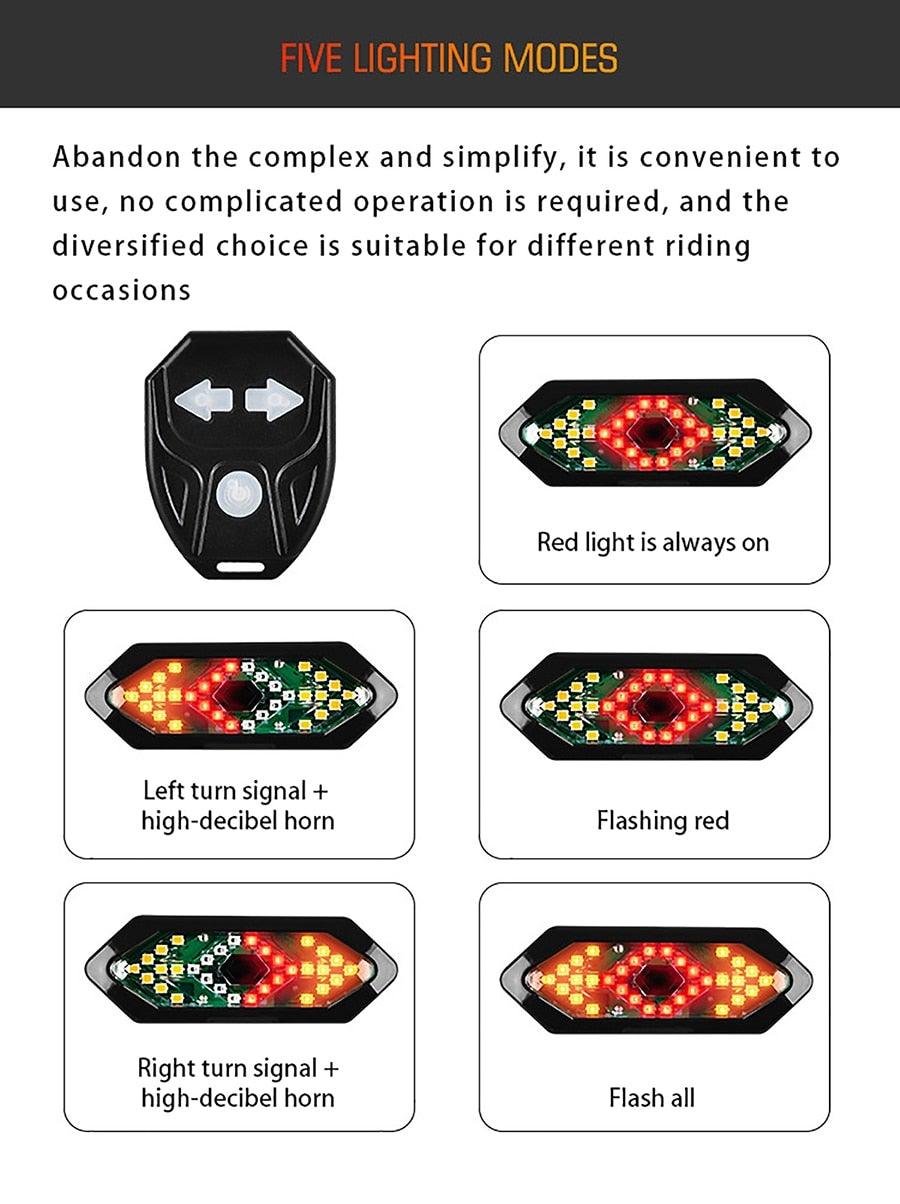 Feu de vélo à détection automatique, feu arrière de vélo étanche LED USB rechargeable, feu arrière de sécurité, feu d'avertissement de selle, phare de vélo étanche, modes d'éclairage LED, lumières de vélo pour la conduite de nuit