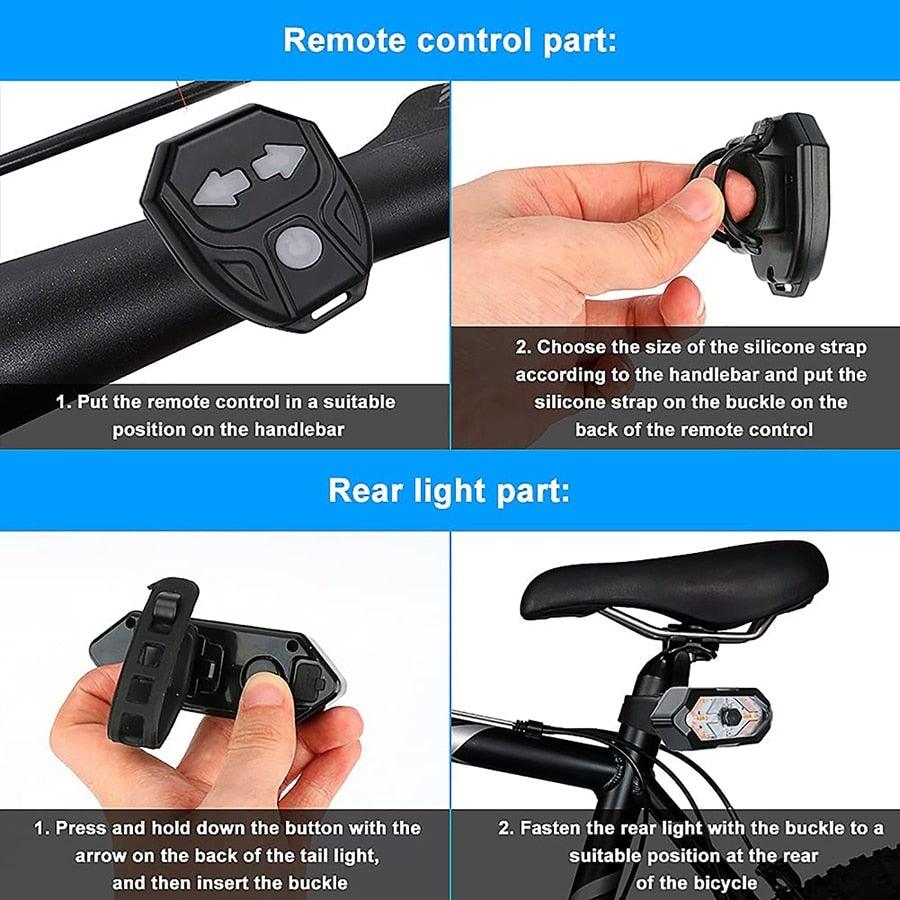 Feu de vélo à détection automatique, feu arrière de vélo étanche LED USB rechargeable, feu arrière de sécurité, feu d'avertissement de selle, phare de vélo étanche, modes d'éclairage LED, lumières de vélo pour la conduite de nuit