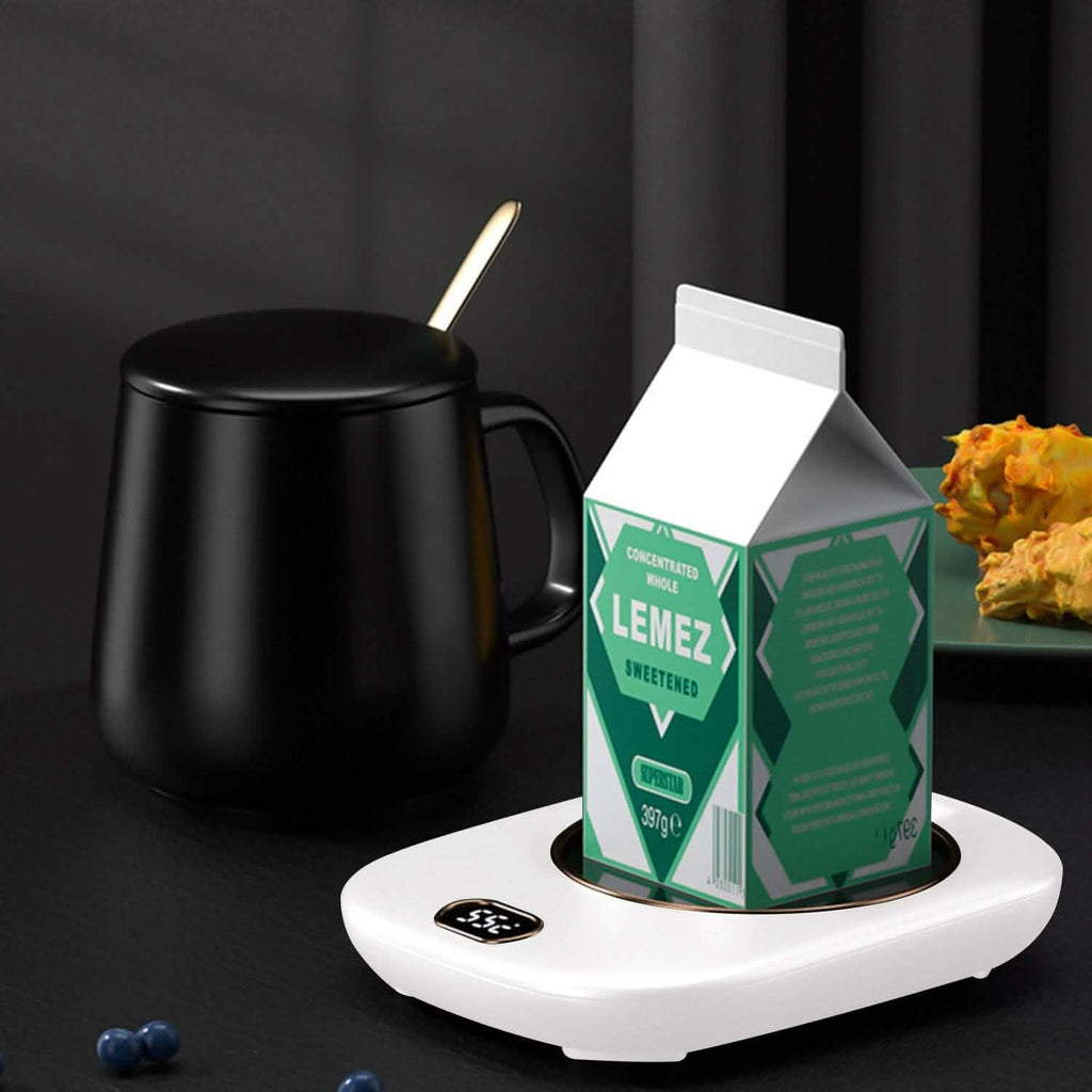 Plaque chauffante USB pour tasse à café avec arrêt automatique et 3 réglages de température