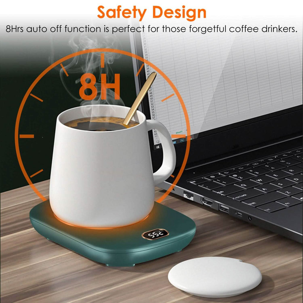 Plaque chauffante USB pour tasse à café avec arrêt automatique et 3 réglages de température