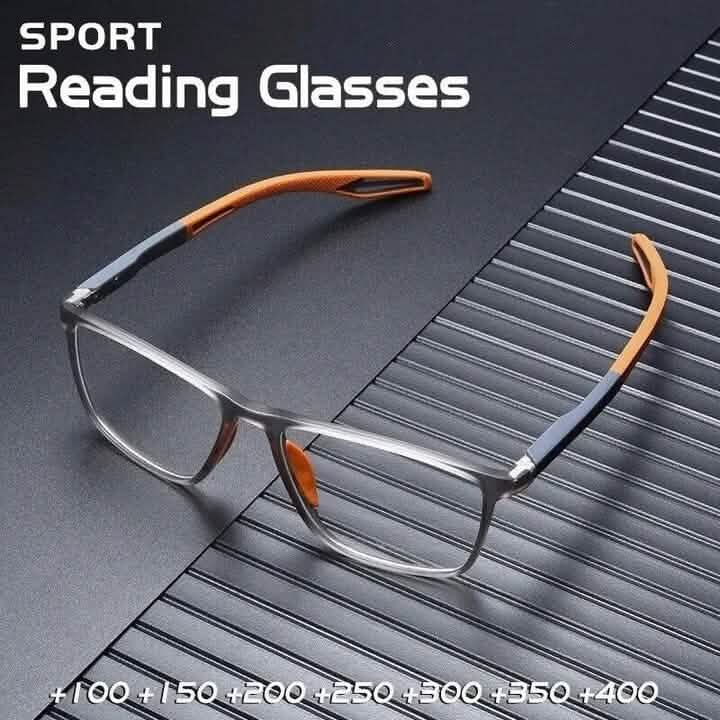Lunettes de lecture de sport à monture TR90 avec zoom automatique