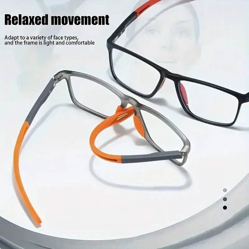 Lunettes de lecture de sport à monture TR90 avec zoom automatique