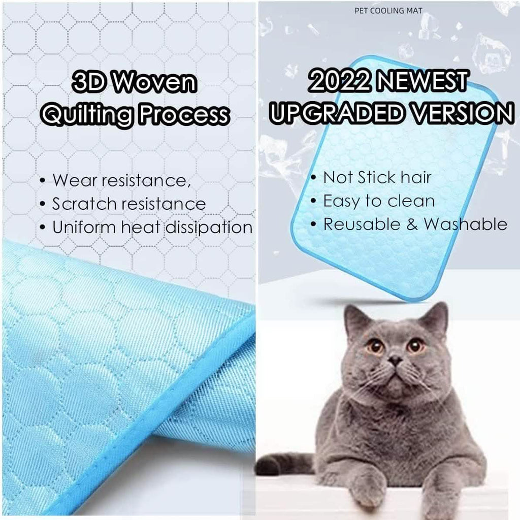 Tapis de Refroidissement Automatique Lavable pour Chien, Couverture de Couchage pour Animaux de Compagnie