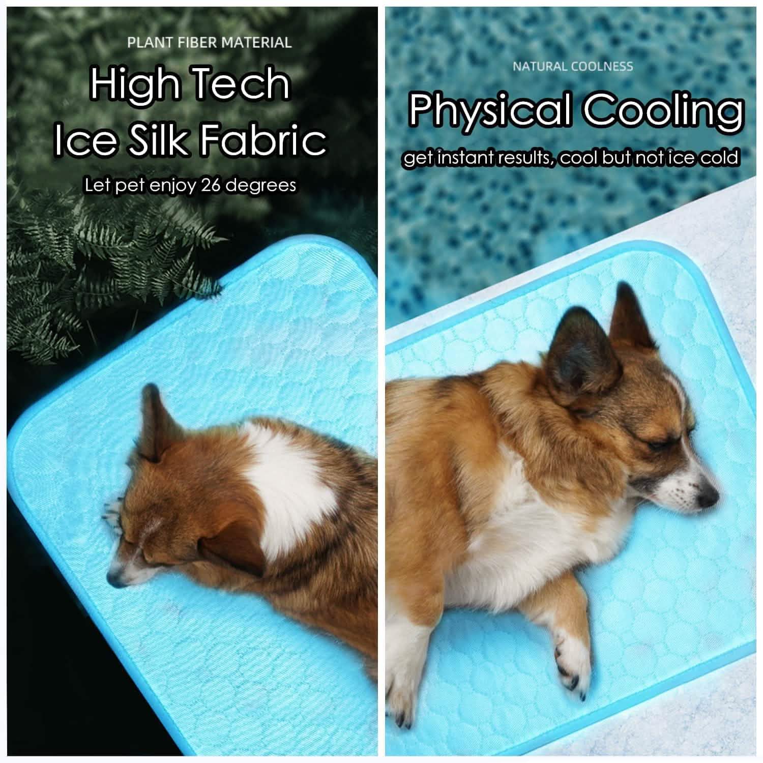 Tapis de Refroidissement Automatique Lavable pour Chien, Couverture de Couchage pour Animaux de Compagnie